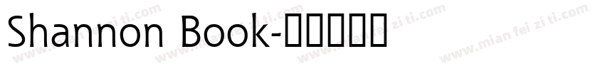 Shannon Book字体转换